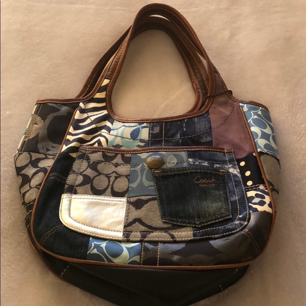 Coach denim bag